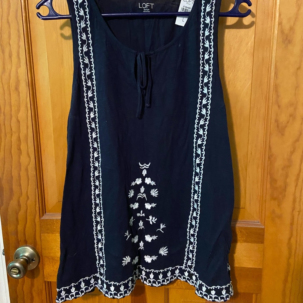 Embroidered Tank